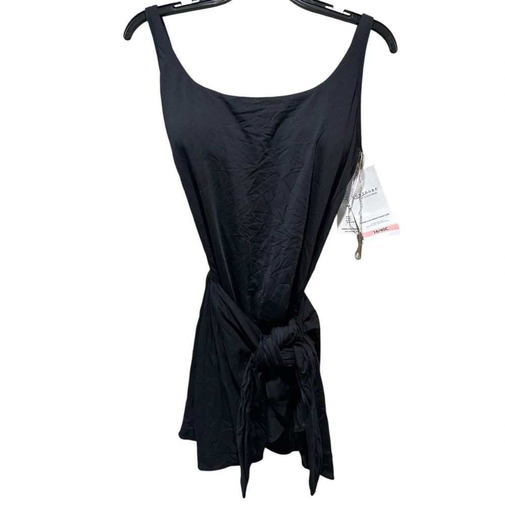 Coco Reef Contours Black Shapemaker Skirted Empress Swimsuit NWT Size 16/40C - Picture 4 of 5